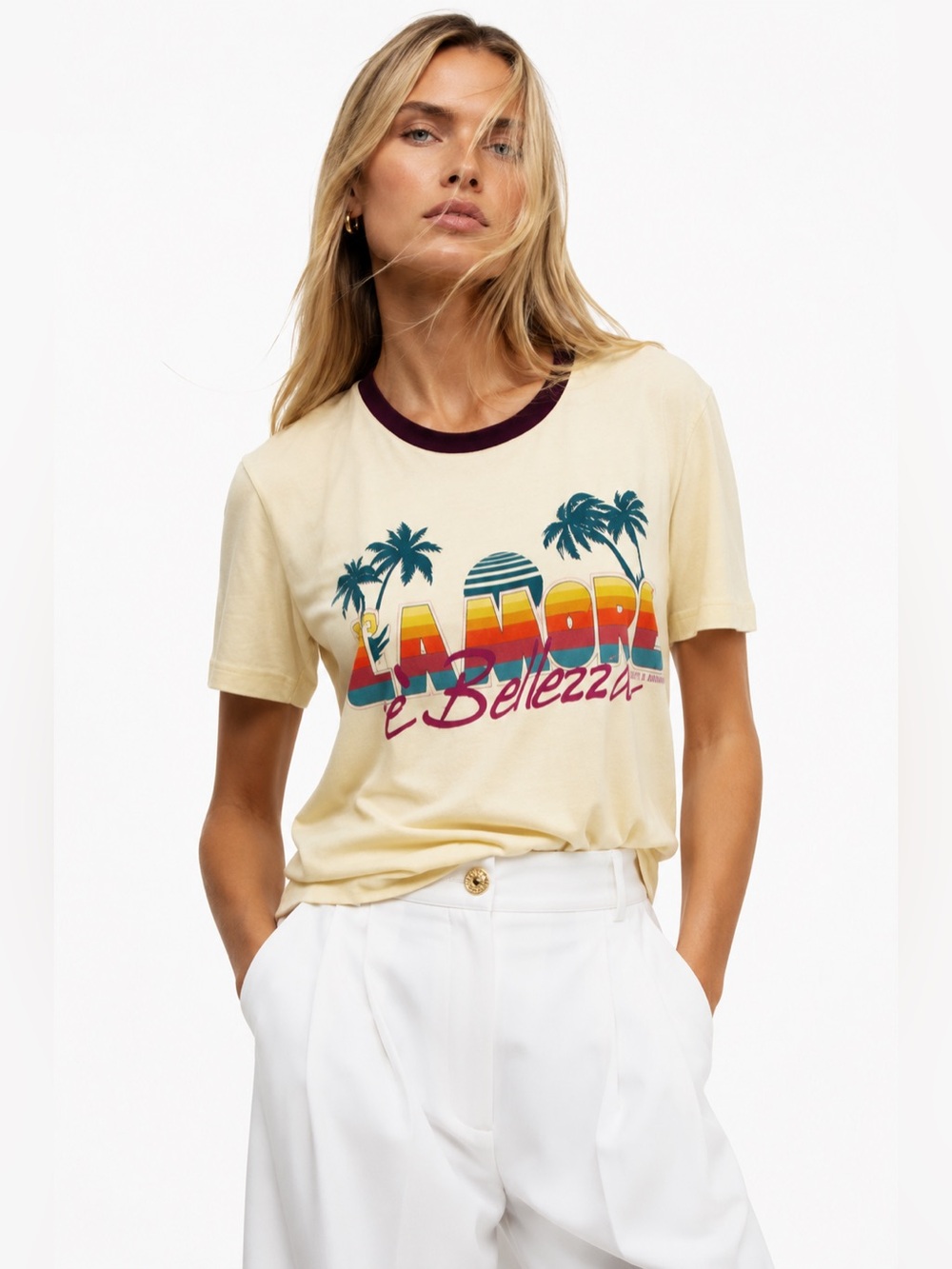 Dolce & Gabbana “L’Amore È Bellezza” Graphic T-Shirt sz xs